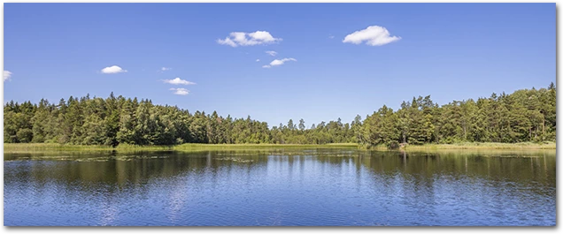 jezioro, niebo